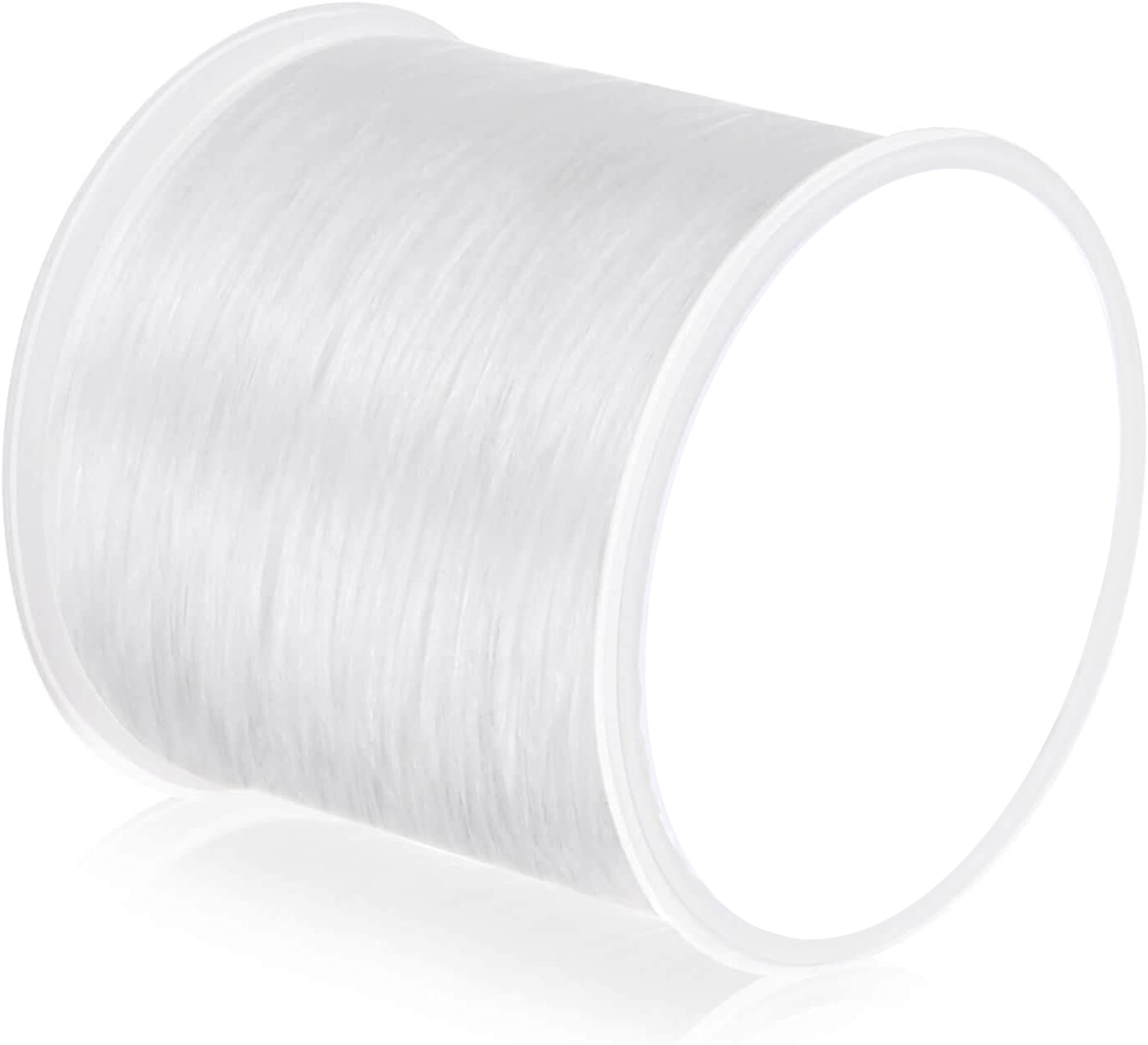 0.7mm Elastic Bracelet String Cord Stretch Bead Cord for Jewelry Making and  Bracelet Making（White）